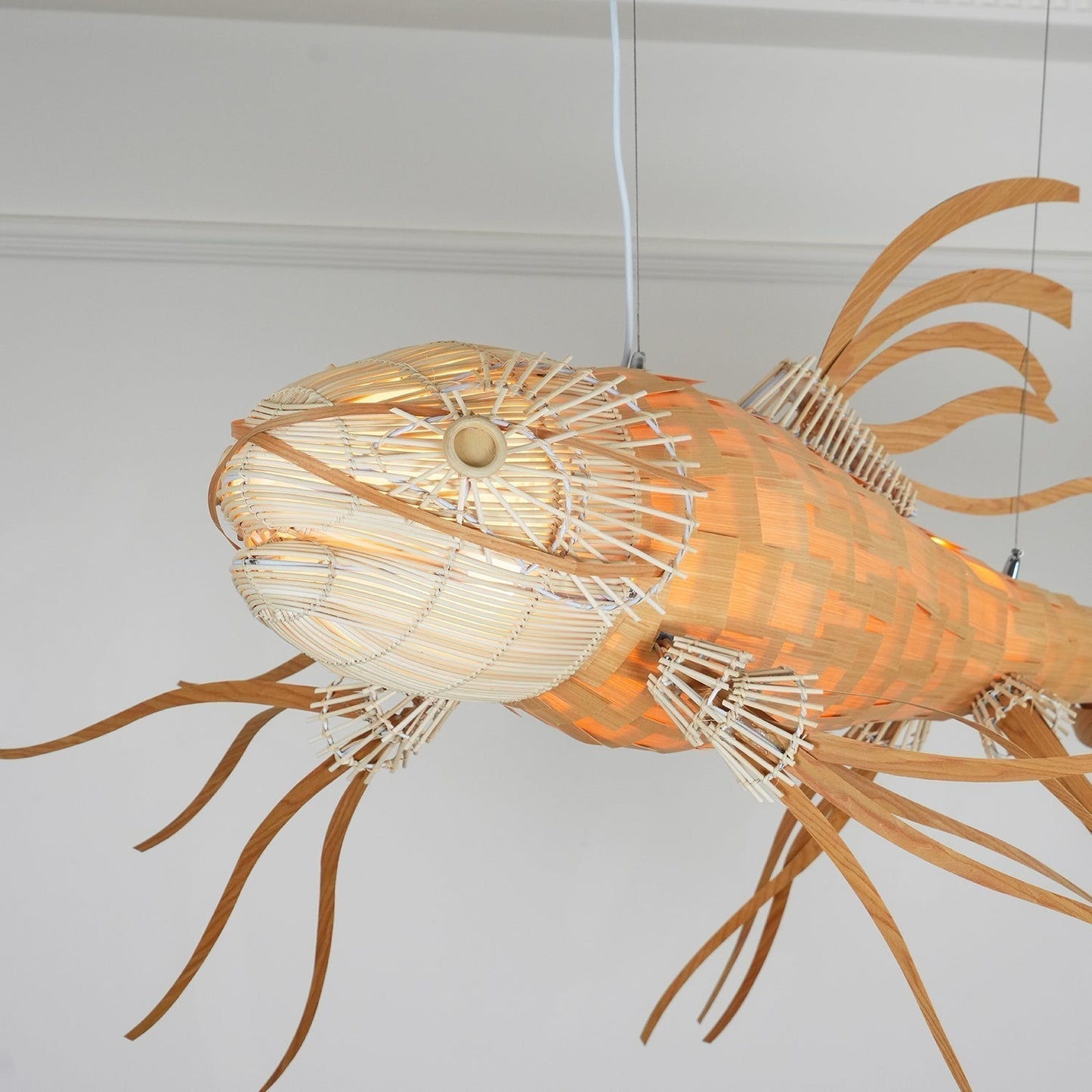 Koi Crystal Spiral Chandelier