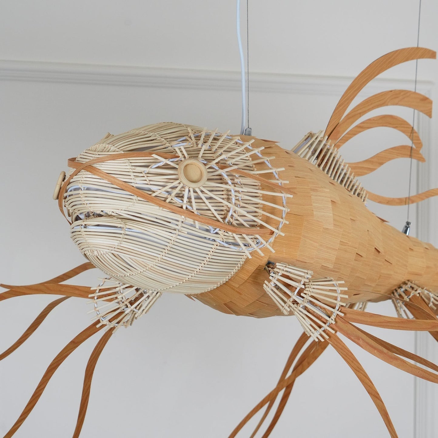 Koi Crystal Spiral Chandelier
