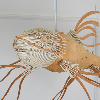 Koi Crystal Spiral Chandelier