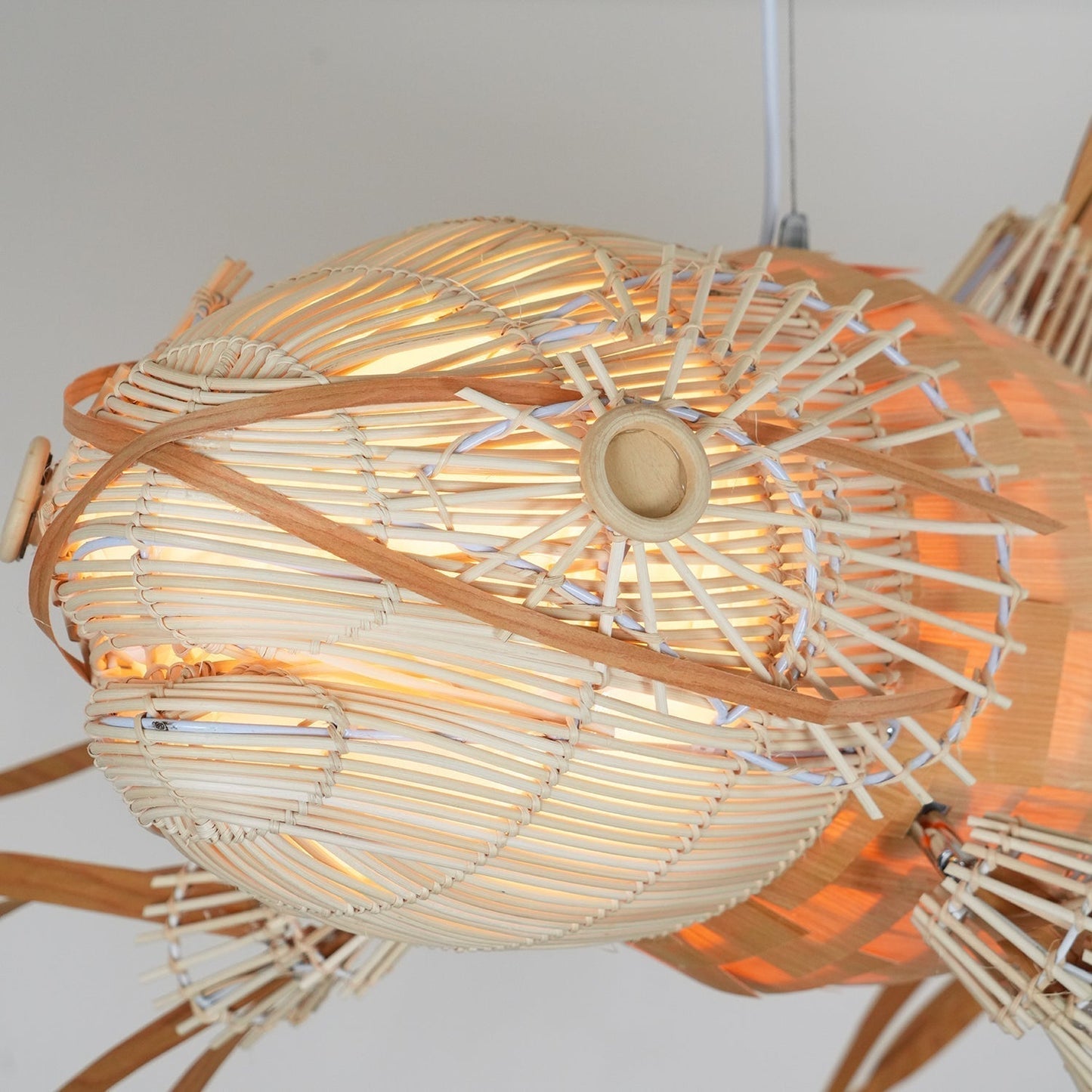 Koi Crystal Spiral Chandelier
