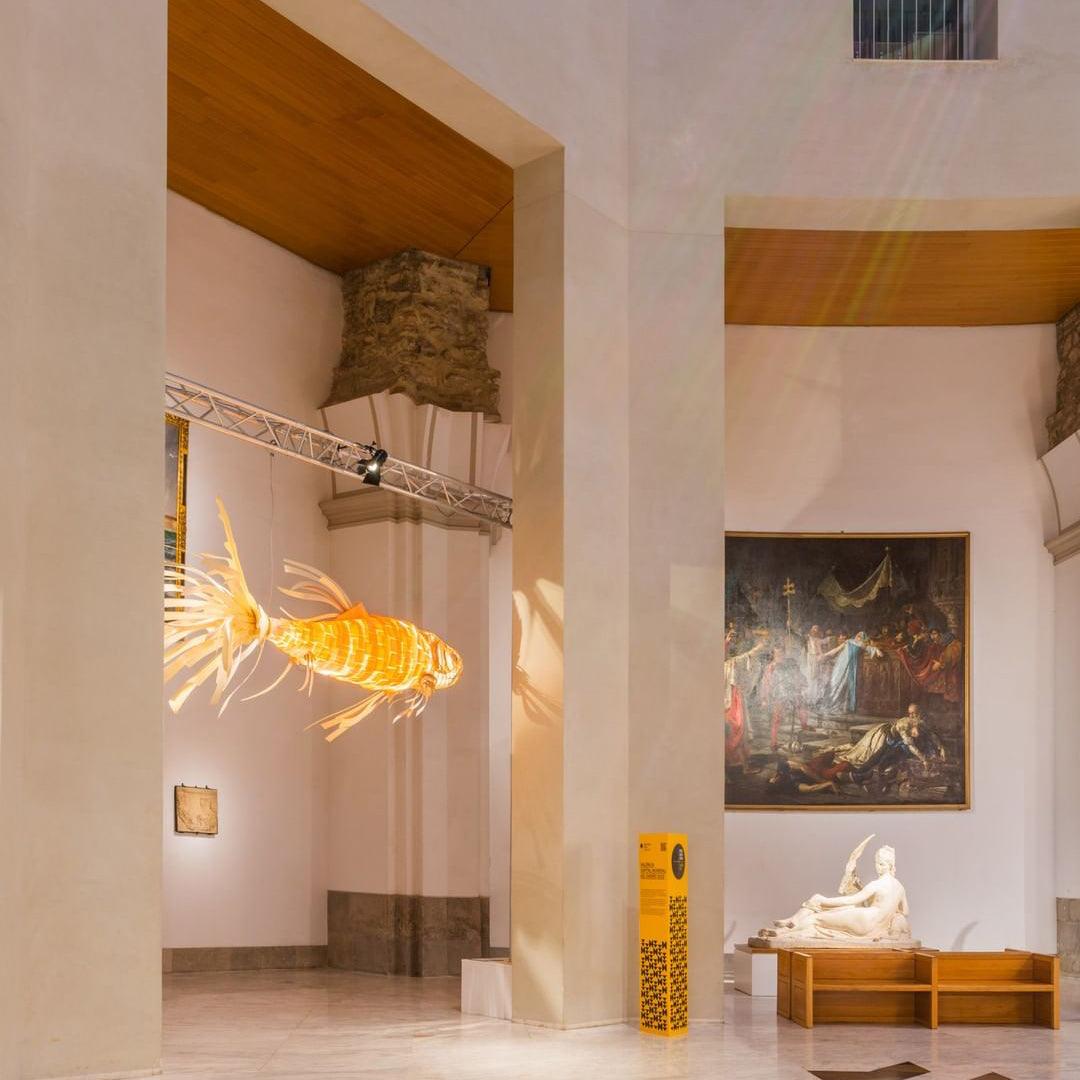 Koi Crystal Spiral Chandelier