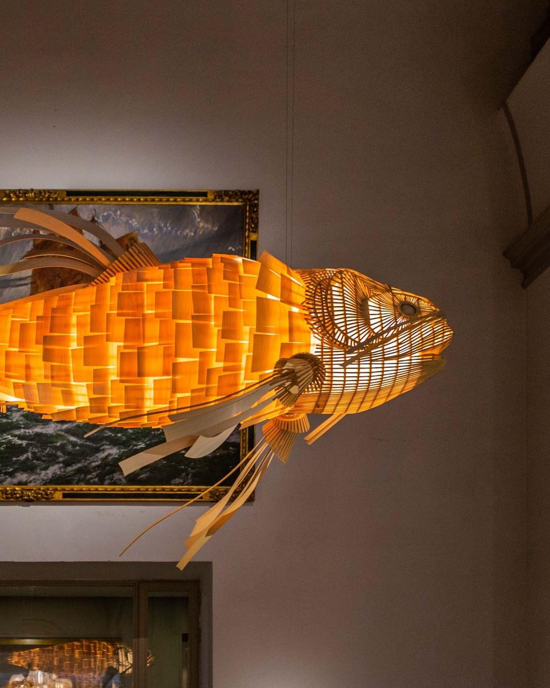 Koi Crystal Spiral Chandelier