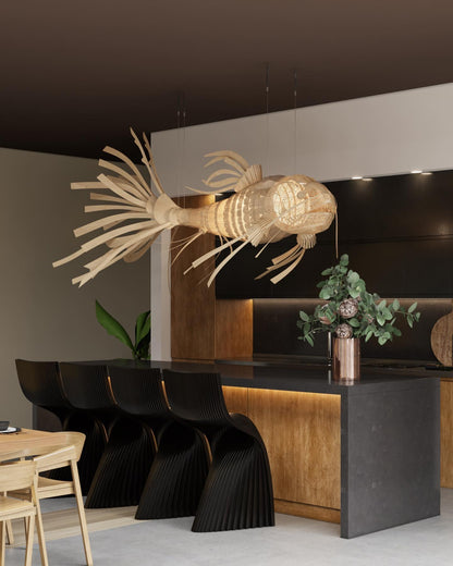 Koi Crystal Spiral Chandelier