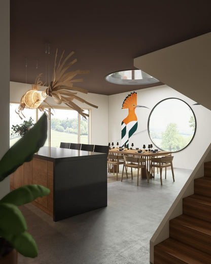 Koi Crystal Spiral Chandelier
