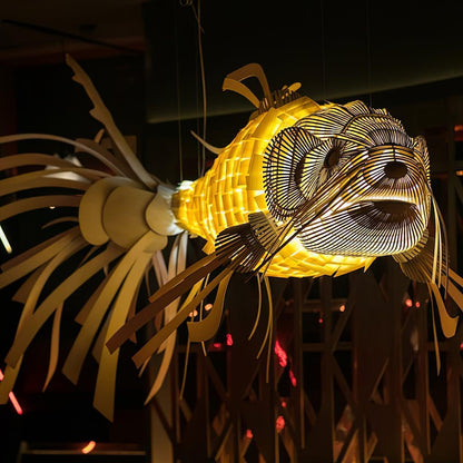 Koi Crystal Spiral Chandelier