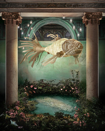 Koi Crystal Spiral Chandelier