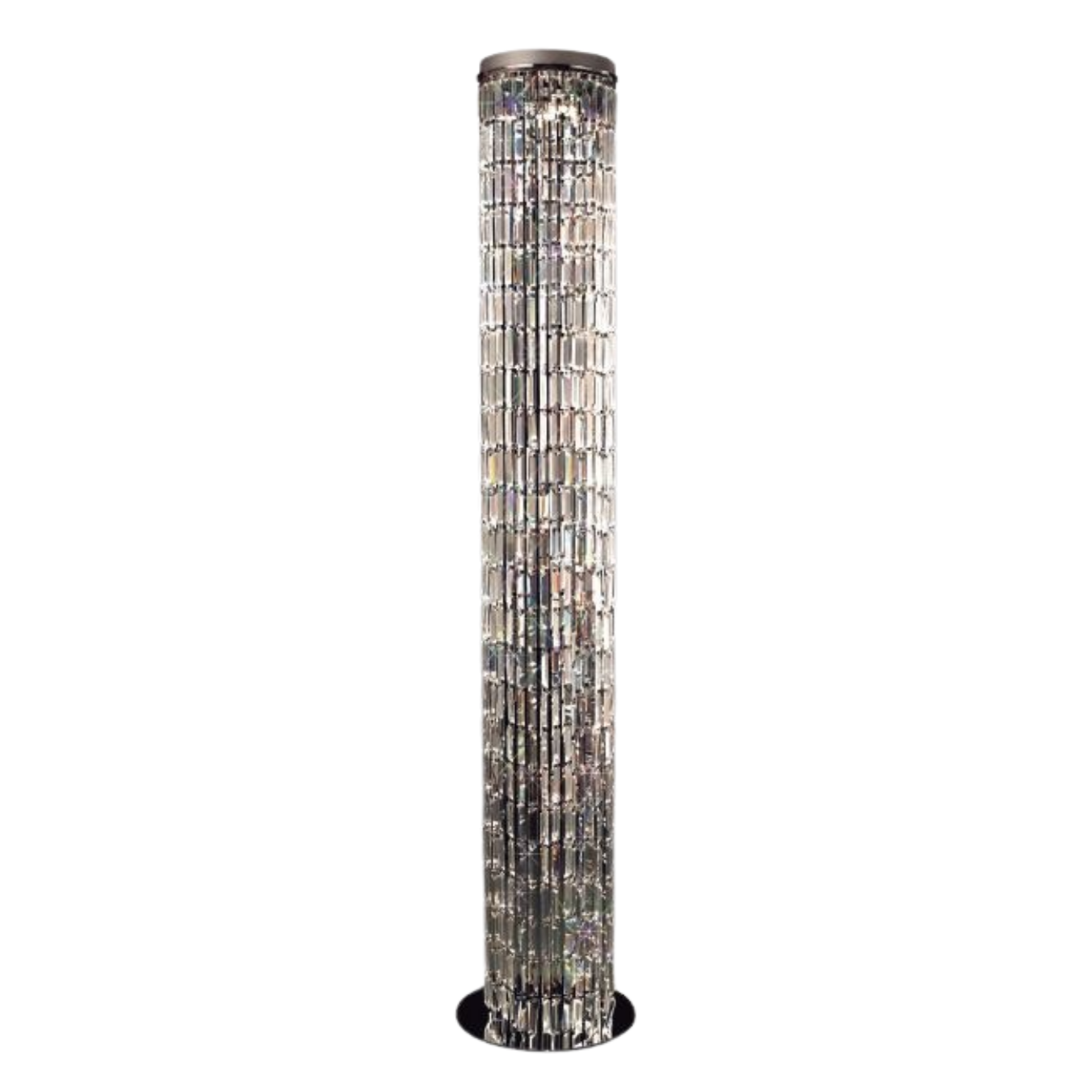 Modern Luxury Crystal Cylinder Flush Mounted Chandelier