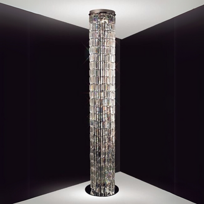 Modern Luxury Crystal Cylinder Flush Mounted Chandelier