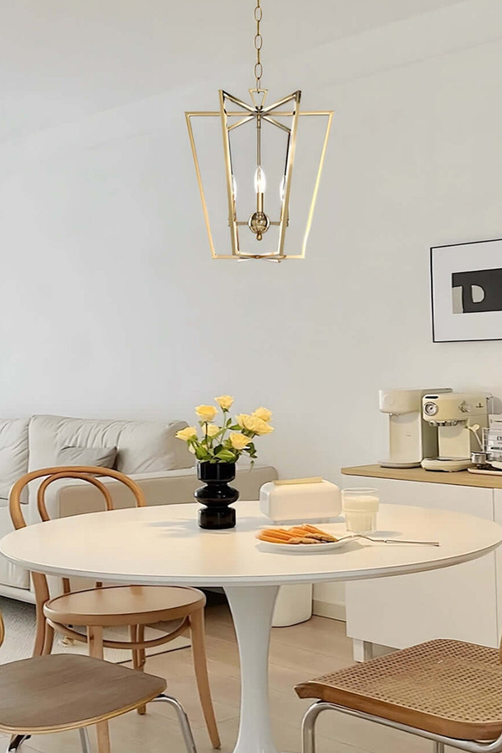 Lantern-shaped chandelier - view 3 | morylighting