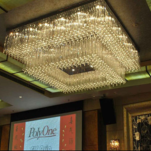Large Contemporary square chandelier