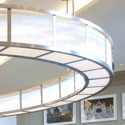 Large round ring chandelier