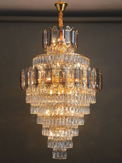 Morylighting Grand Radiance Round Crystal Chandelier - Background Shot