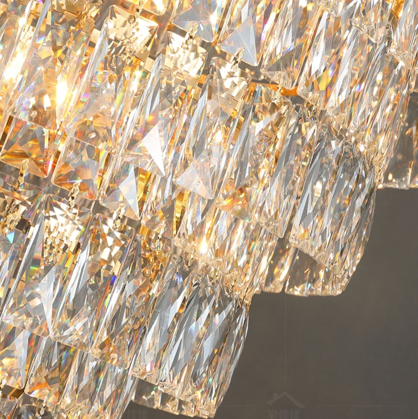 Morylighting Grand Radiance Round Crystal Chandelier - Background Shot