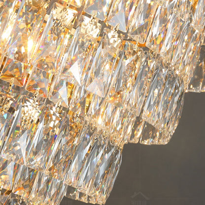 Morylighting Grand Radiance Round Crystal Chandelier - Background Shot