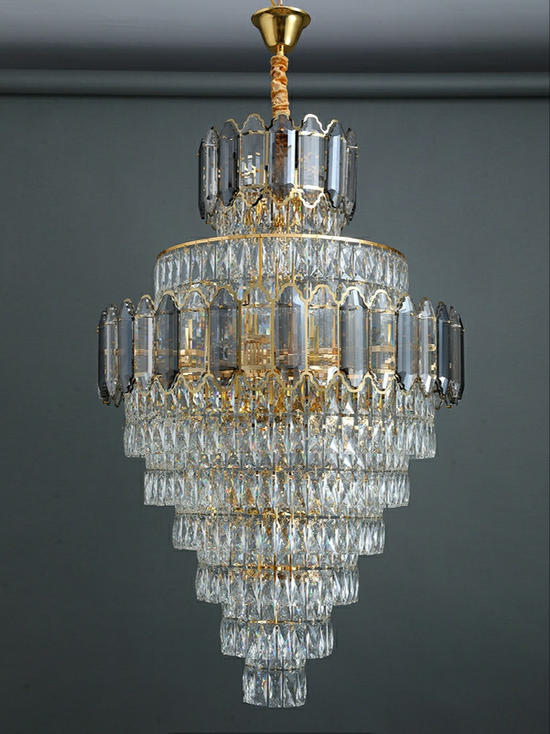 Morylighting Grand Radiance Round Crystal Chandelier - Background Shot