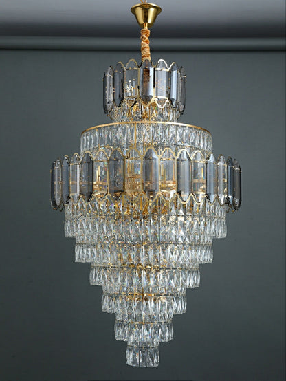 Morylighting Grand Radiance Round Crystal Chandelier - Background Shot