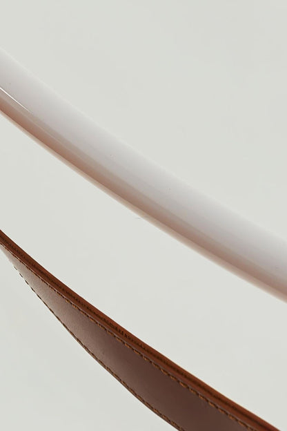 Leather Arc Loop Pendant Light - view 15 | morylighting