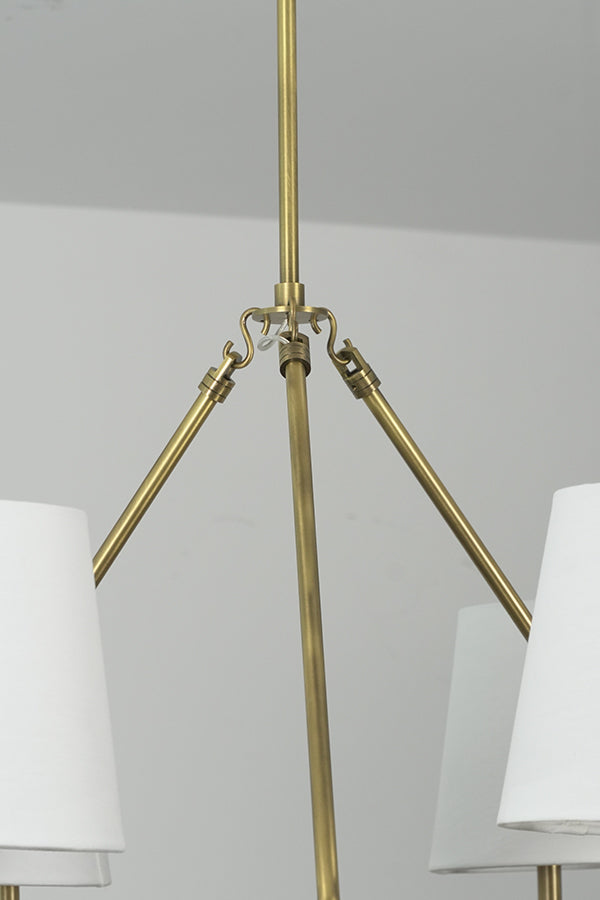Leather Halo Ring Chandelier - view 24 | morylighting