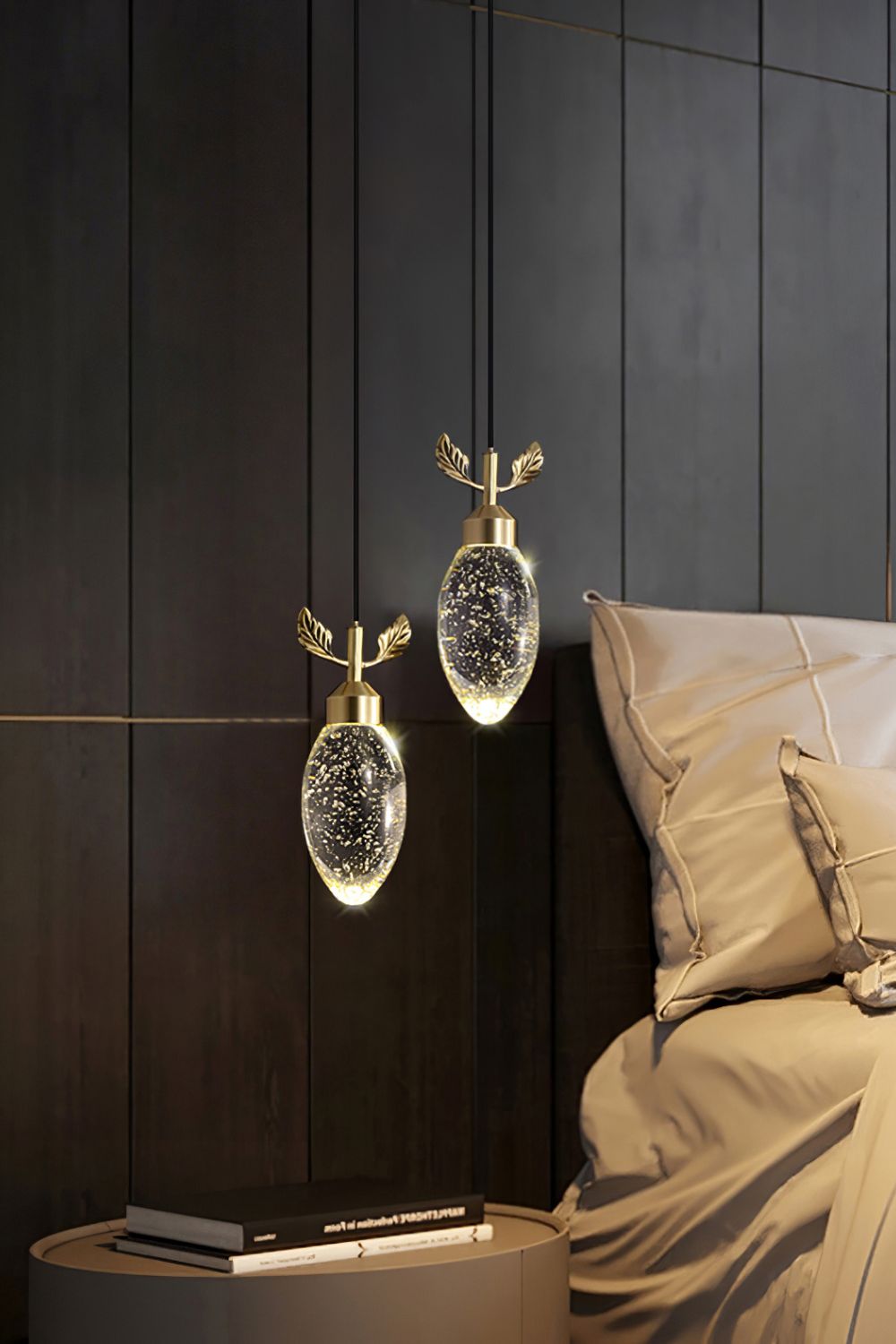 Leaves Water Drops Pendant Light - morylighting