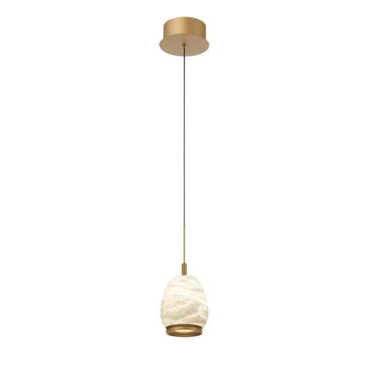 Morylighting Alabaster Orb LED Pendant - Background Shot