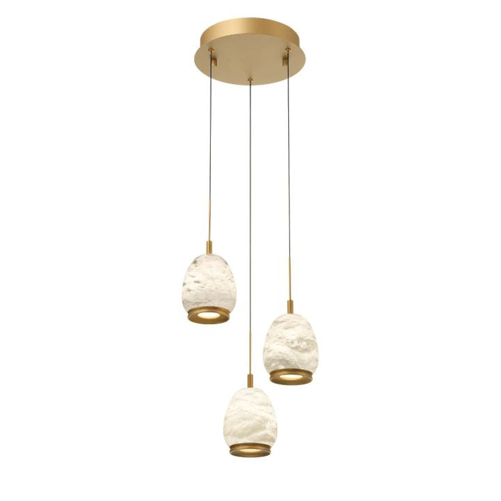 Morylighting Alabaster Orb LED Pendant - Background Shot