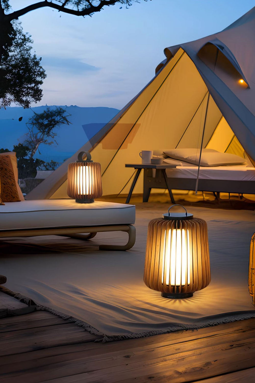 Legno Rechargeable Outdoor Table Lamp - view 3 | morylighting