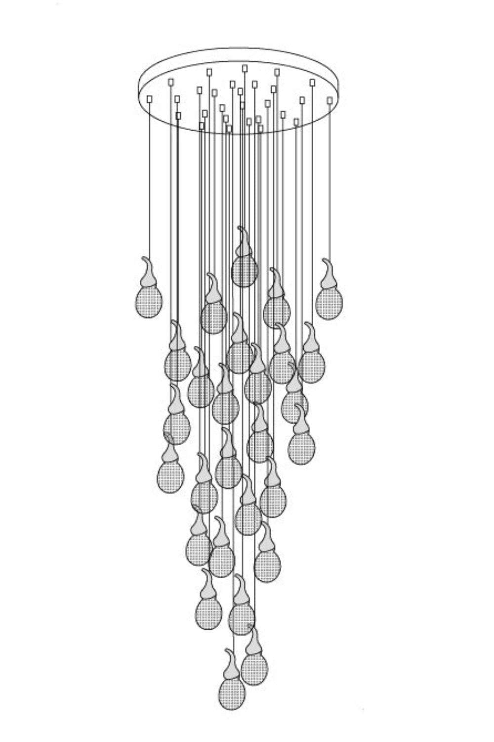 Leo Bubble Chandelier - morylighting