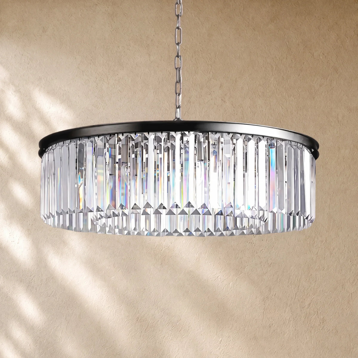 Leylend Crystal Round Chandelier