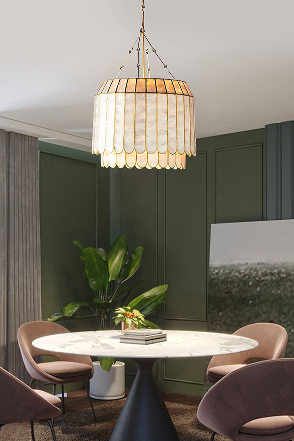 Light Luxury Shell Chandelier - view 4 | morylighting