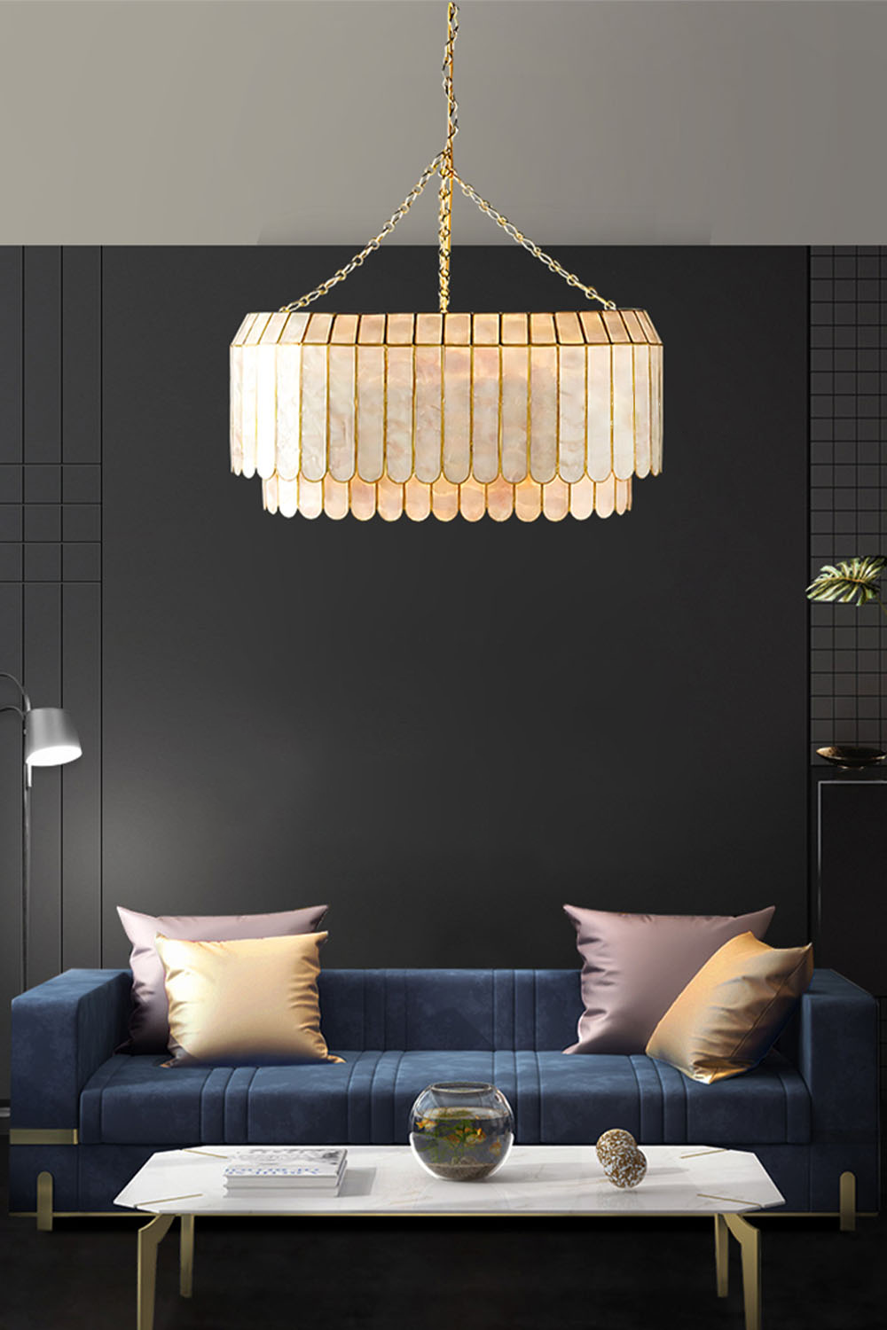 Light Luxury Shell Chandelier - view 2 | morylighting