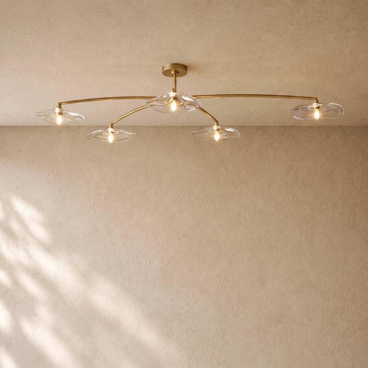 Liliy Clear Glass Flushmount