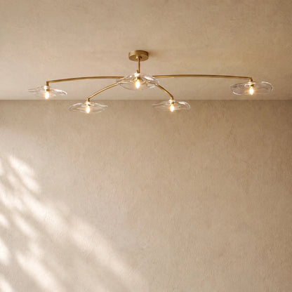 Liliy Clear Glass Flushmount