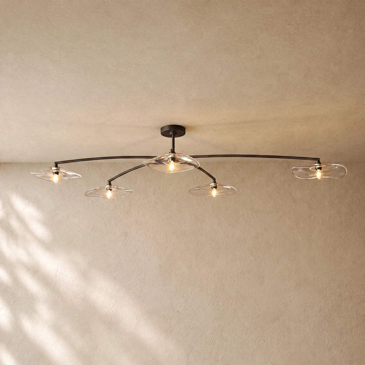 Liliy Clear Glass Flushmount