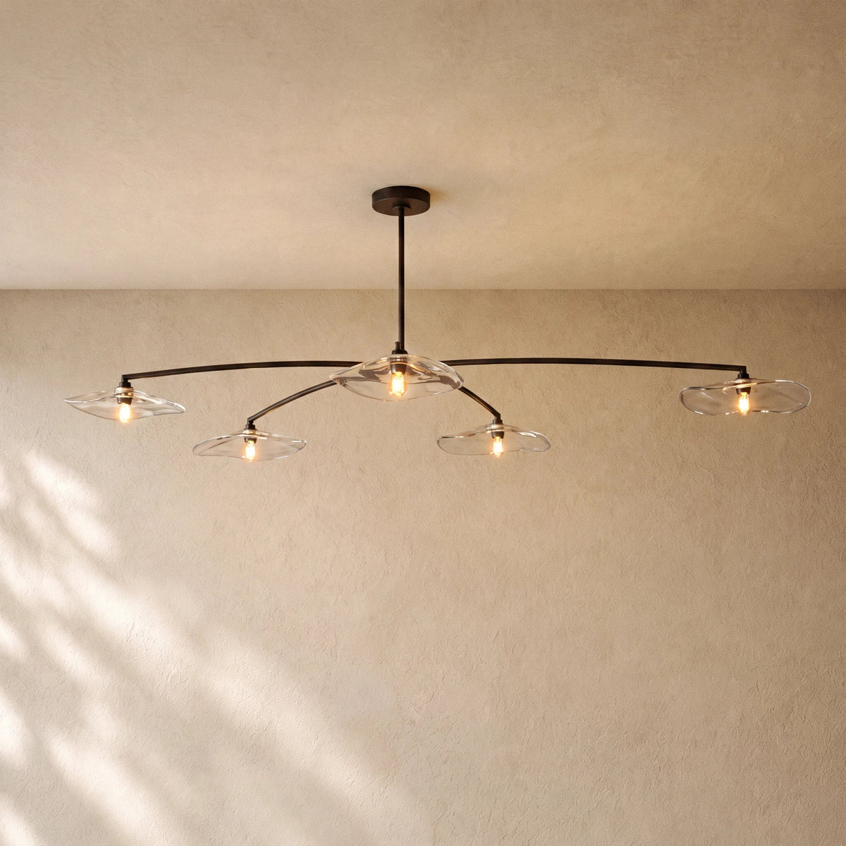 Liliy Clear Glass Flushmount