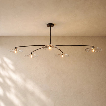 Liliy Clear Glass Flushmount