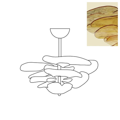 Amber Glass Chandelier - view 19 | morylighting