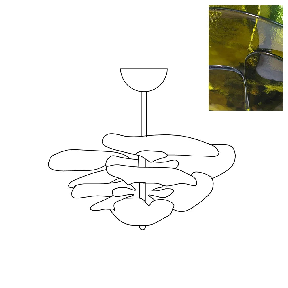 Chandelier Green - view 15 | morylighting