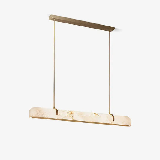 LA Linear Alabaster Chandelier
