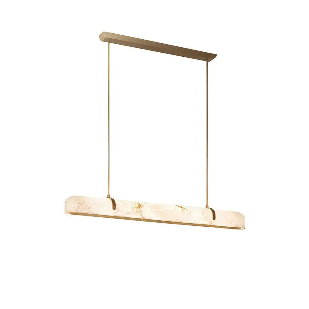 LA Linear Alabaster Chandelier