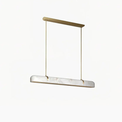 LA Linear Alabaster Chandelier