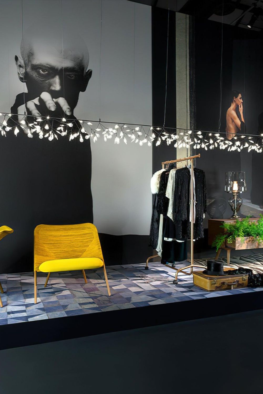 Linear Branch Firefly Chandelier - view 3 | morylighting