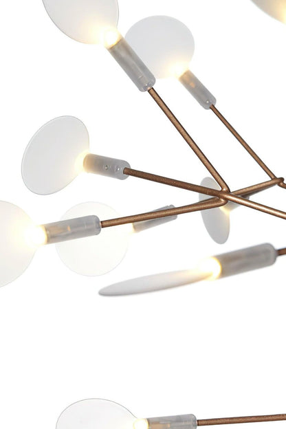 Linear Branch Firefly Chandelier - view 7 | morylighting