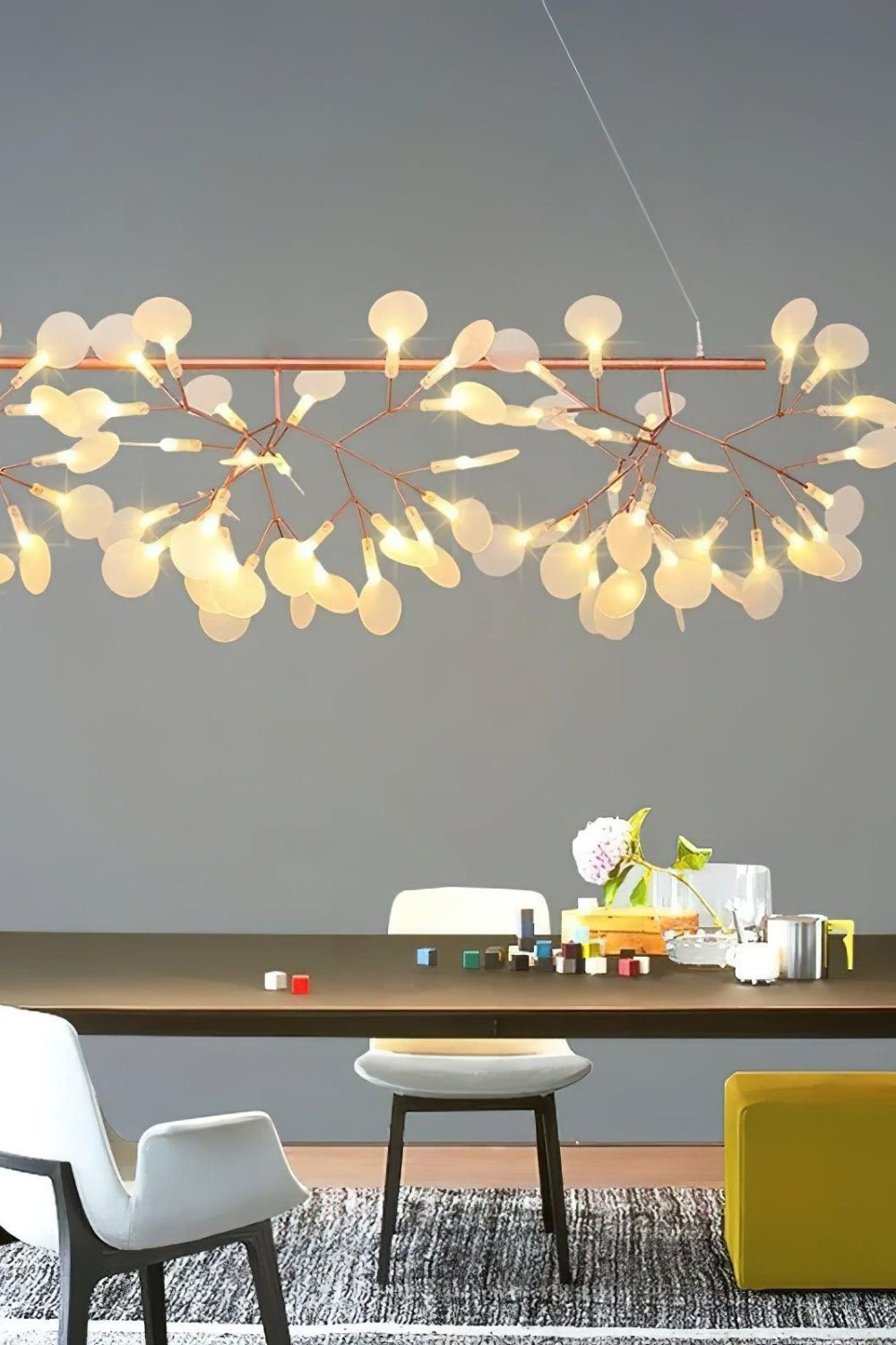 Linear Branch Firefly Chandelier - view 5 | morylighting