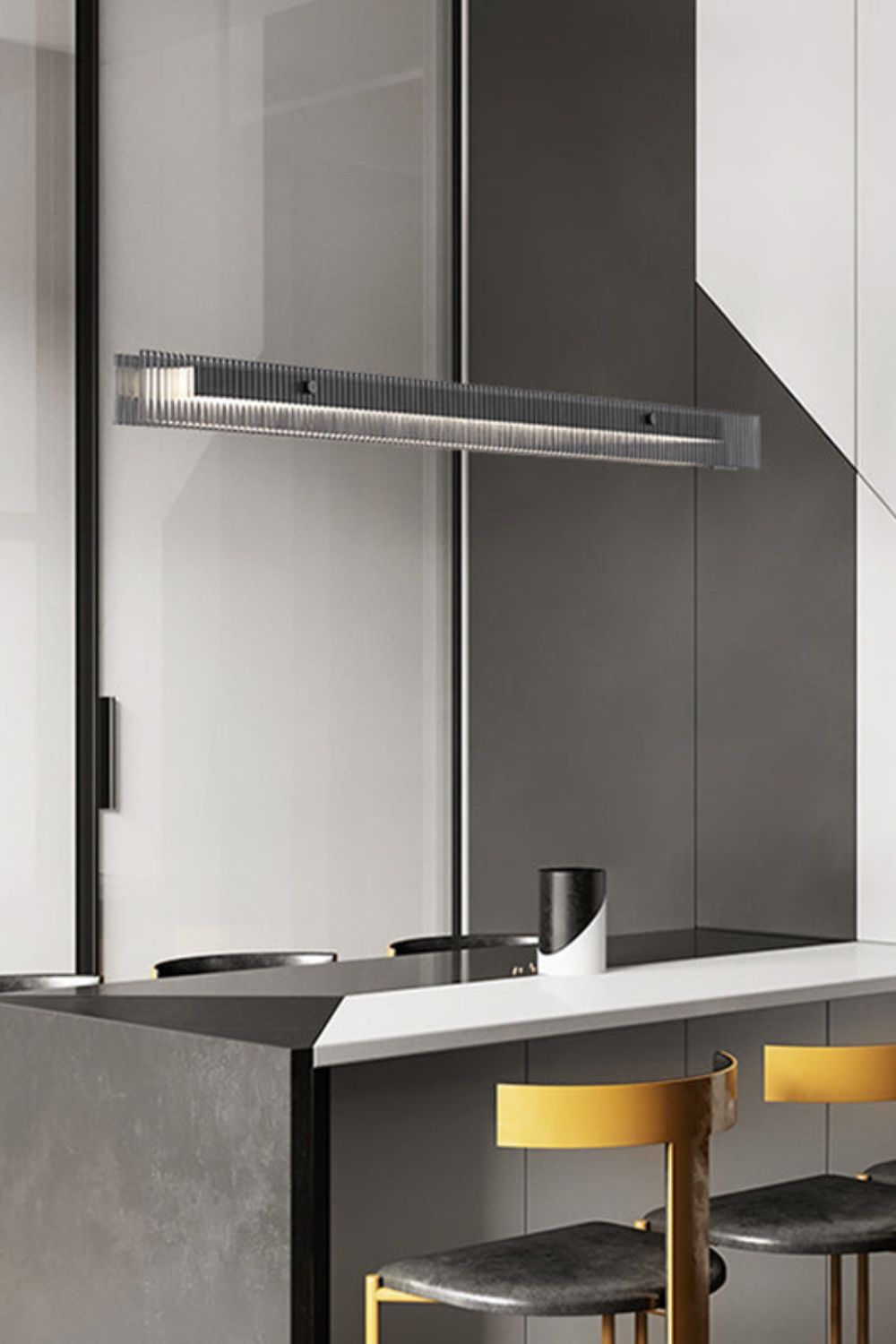 Linear Glass Pendant Light - morylighting