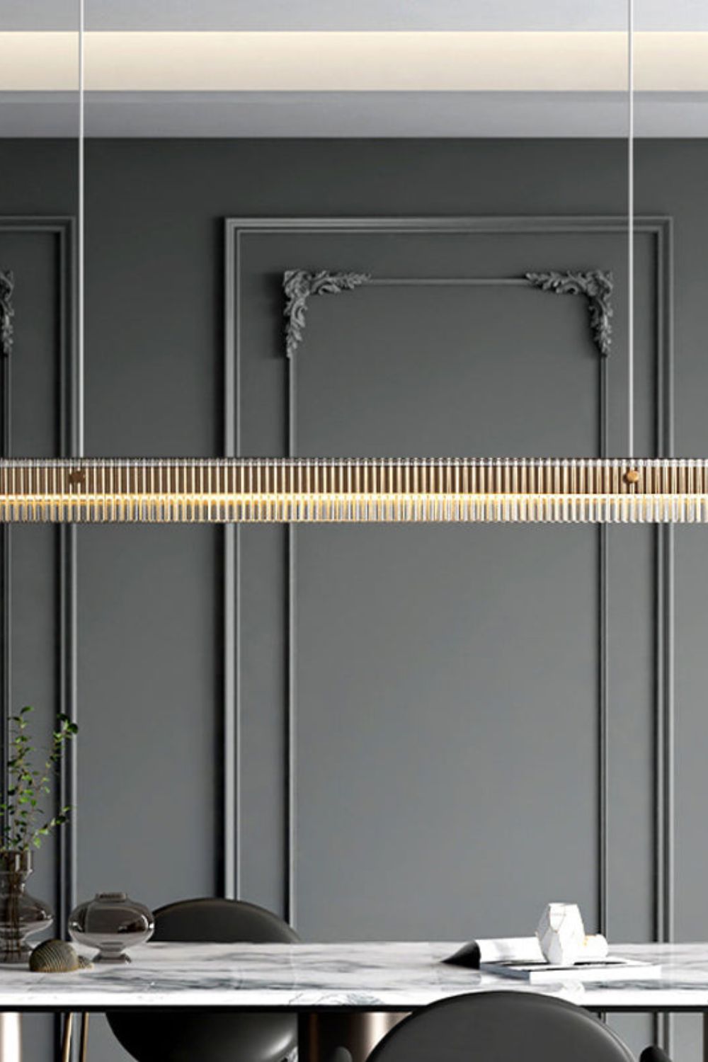 Linear Glass Pendant Light - morylighting