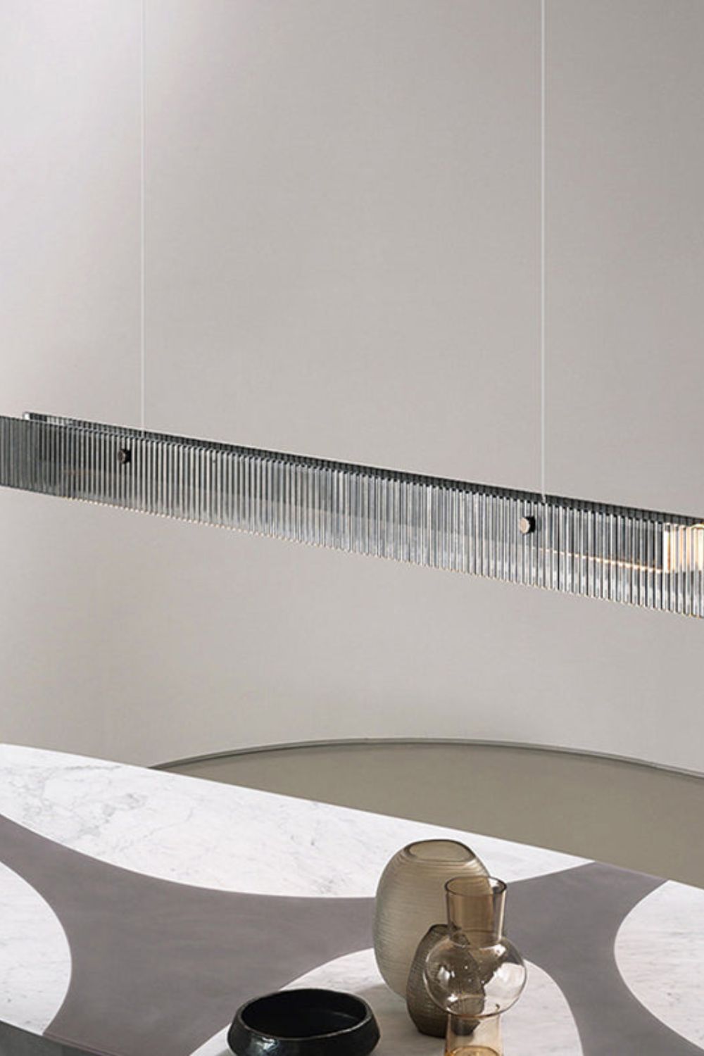 Linear Glass Pendant Light - morylighting