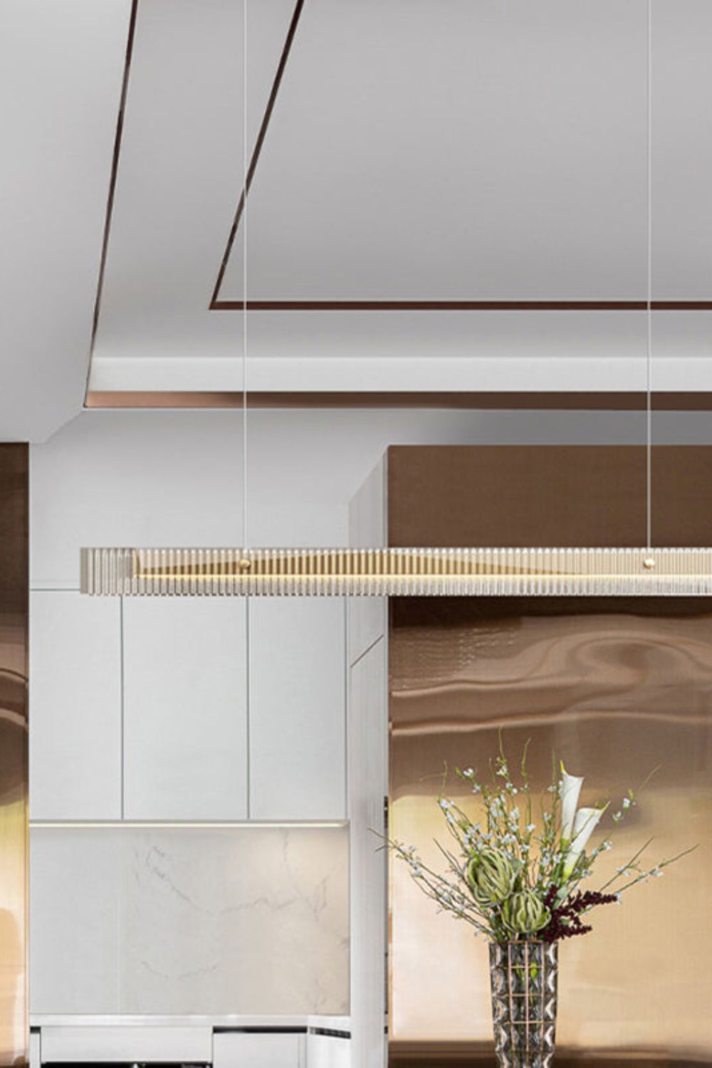 Linear Glass Pendant Light - morylighting