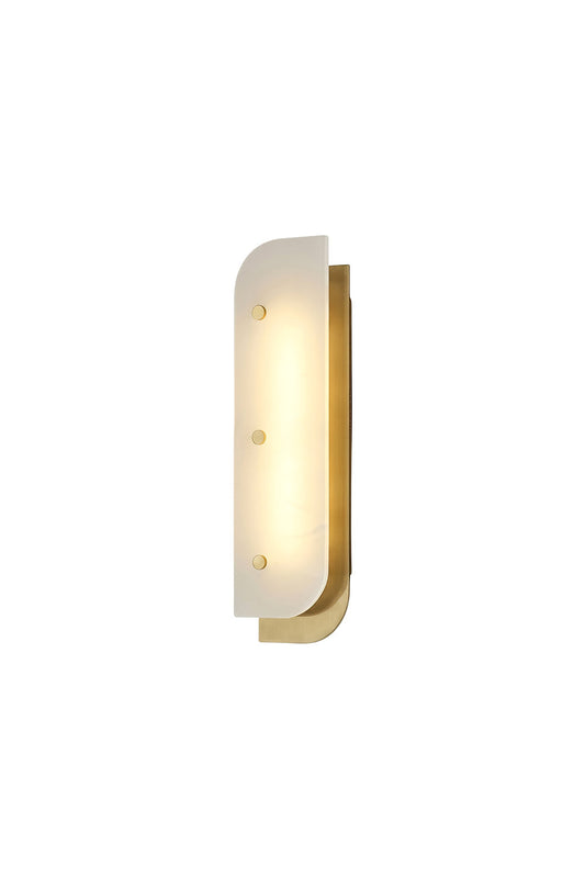 Lunar Veil alabaster wall lamp | Alabaster, Metal | Modern minimal style, curved shape | vexa lamps