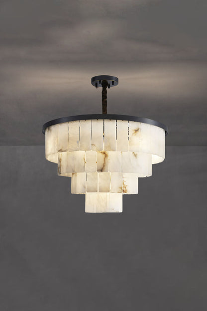 Luxurious Cascading Snow Plaster Chandelier - view 18 | morylighting