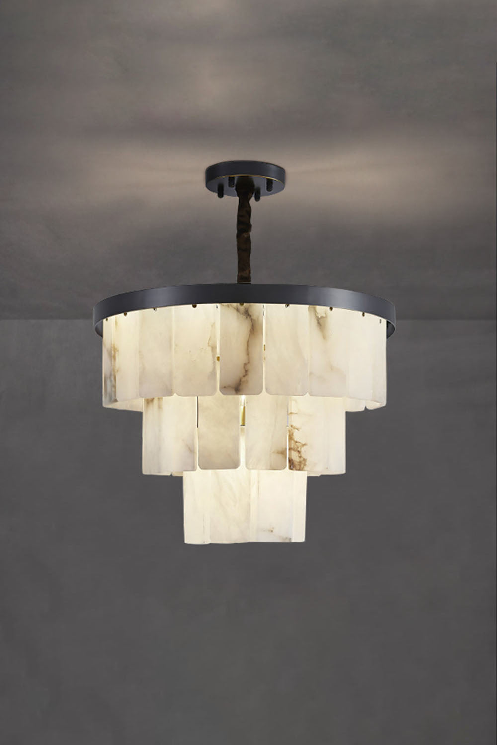 Luxurious Cascading Snow Plaster Chandelier - view 19 | morylighting